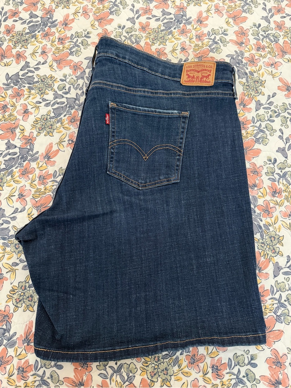 Levi's Dark Blue Denim Jean Shorts